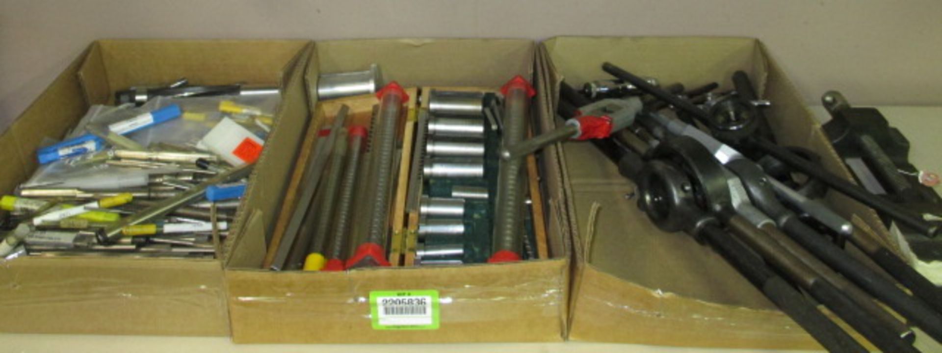 Assorted Tools. Lot: Assorted Tools. Includes: Machine Vise, Reamers, Broaches, Tap and Die Handles.