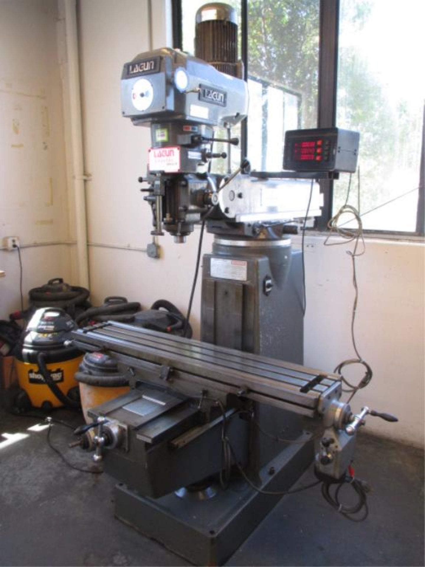 Knee Mill. Lagun FTV-2S 2HP Ram Type Vertical Mill. Table: 50"x 10"; Travel 30" X-Axis / 16" Y-