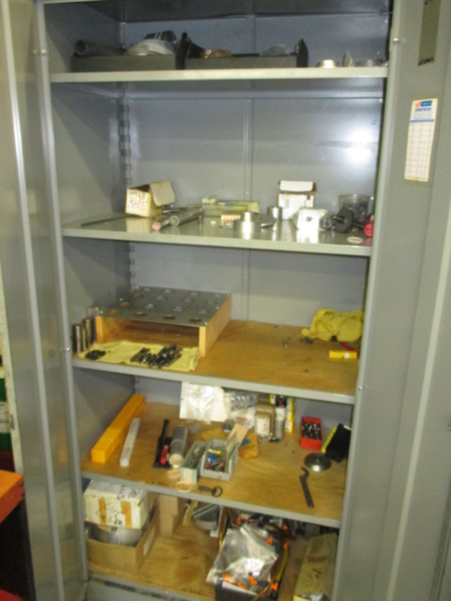 Cabinet with Contents. Storage Cabinet with Misc Tooling. HIT# 2205832. CNC Room. Asset Located at - Image 2 of 2