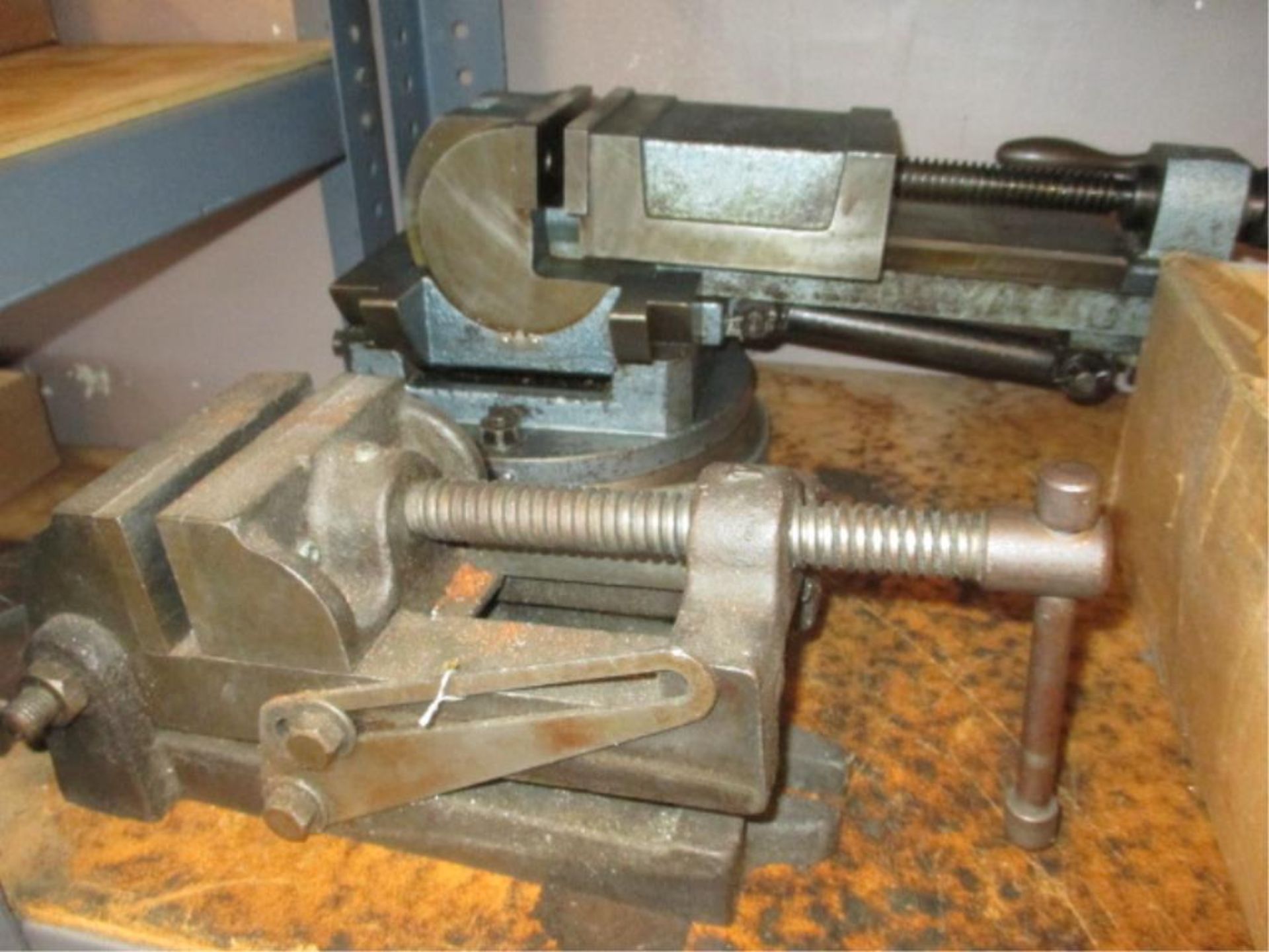 Shop Tools. Lot: Assorted Shop Tools. Includes: (2) Compound Machine Vises, Procunier Tapping - Image 2 of 2