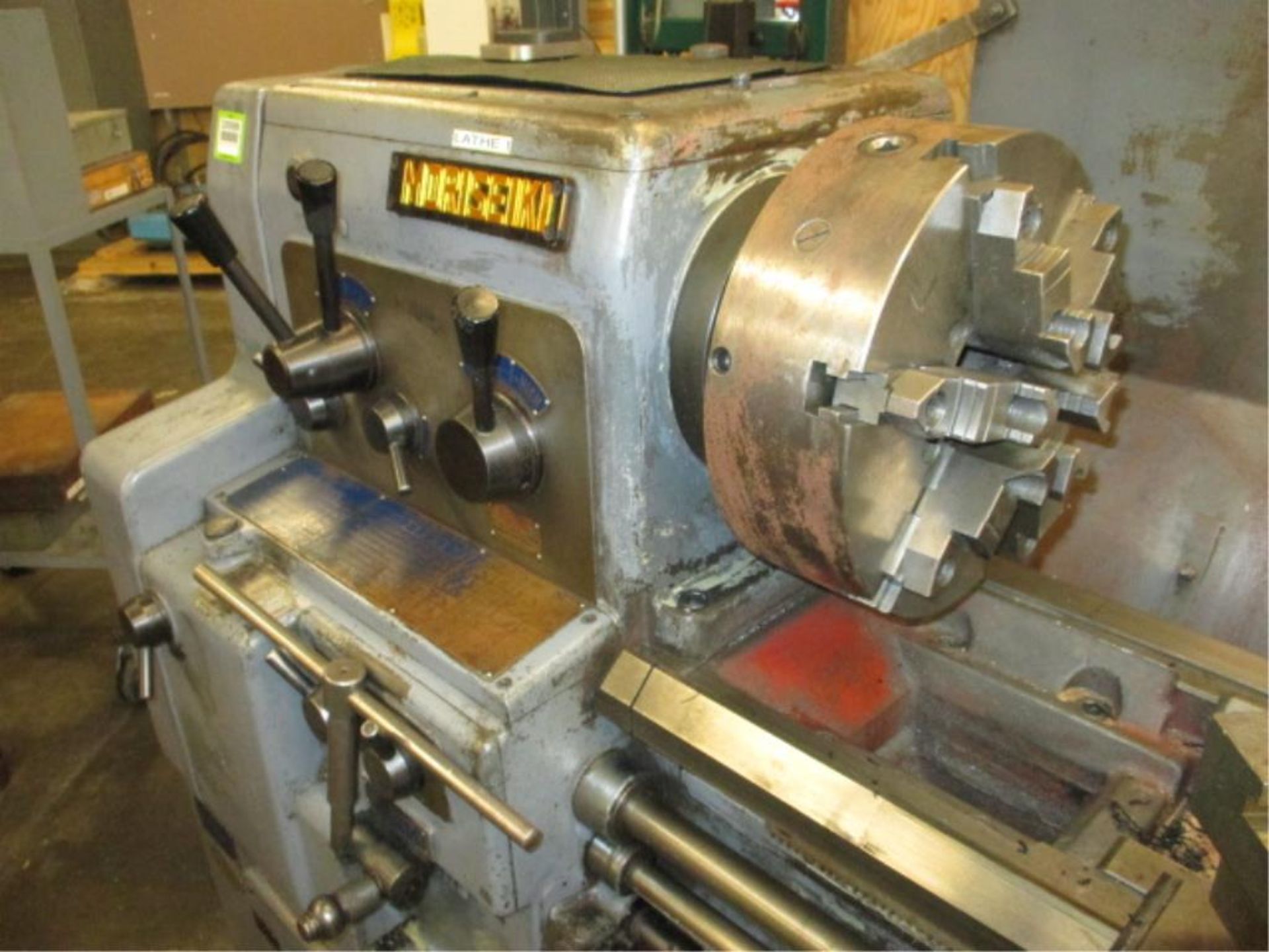 Lathe. Mori Seiki MS-850G Geared Head Gap Bed Lathe with 12" 6-Jaw Chuck, 2 1/16" Spindle Bore, 32- - Image 2 of 4