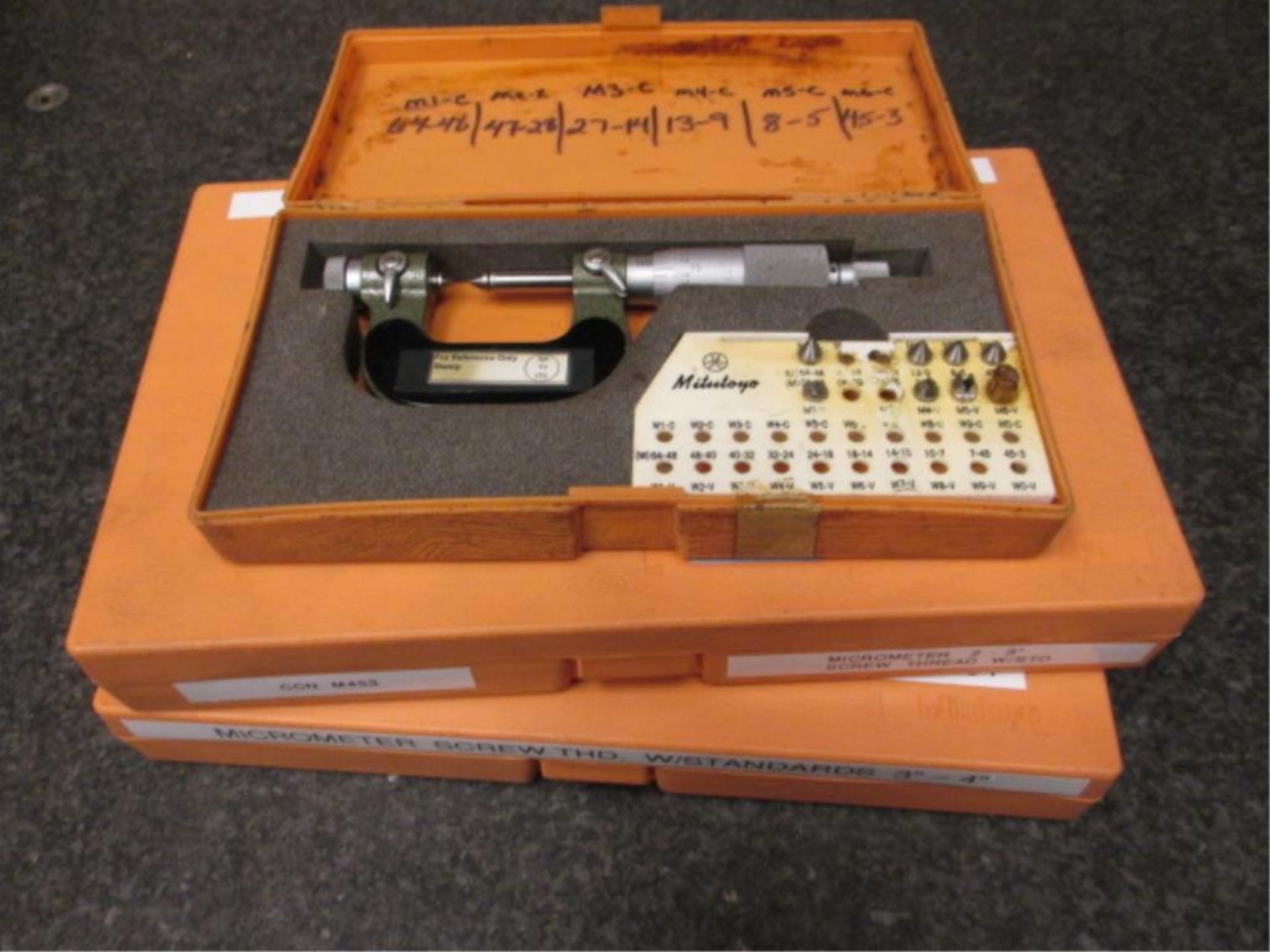 Micrometers. Lot: (3) Assorted Micrometers. HIT# 2206030. Inspection. Asset Located at 859 Ward