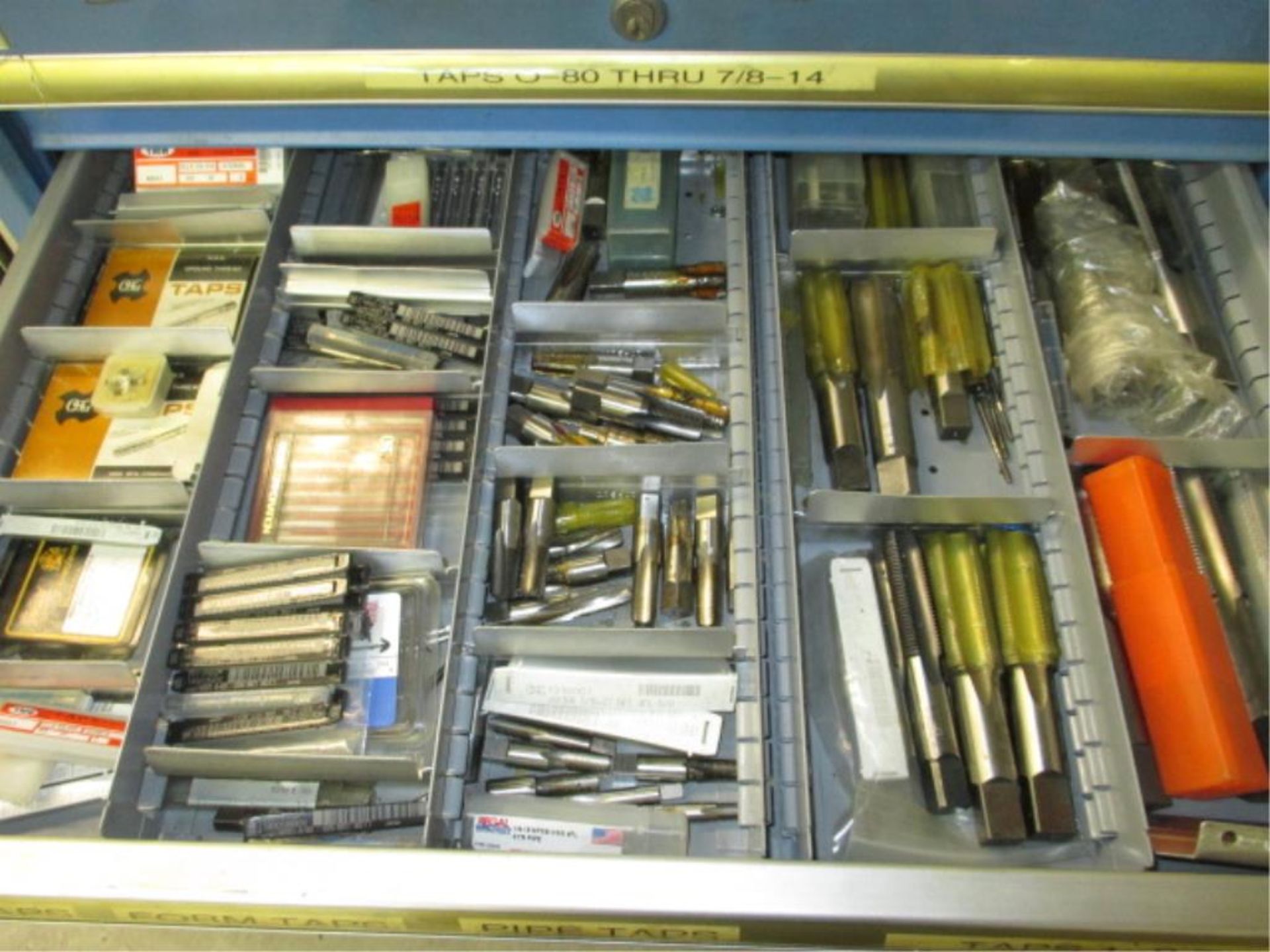 Tooling Cabinet. Lista 10-Drawer Tooling Cabinet with Contents. Includes: Circular Saws & Arbors, - Image 4 of 10