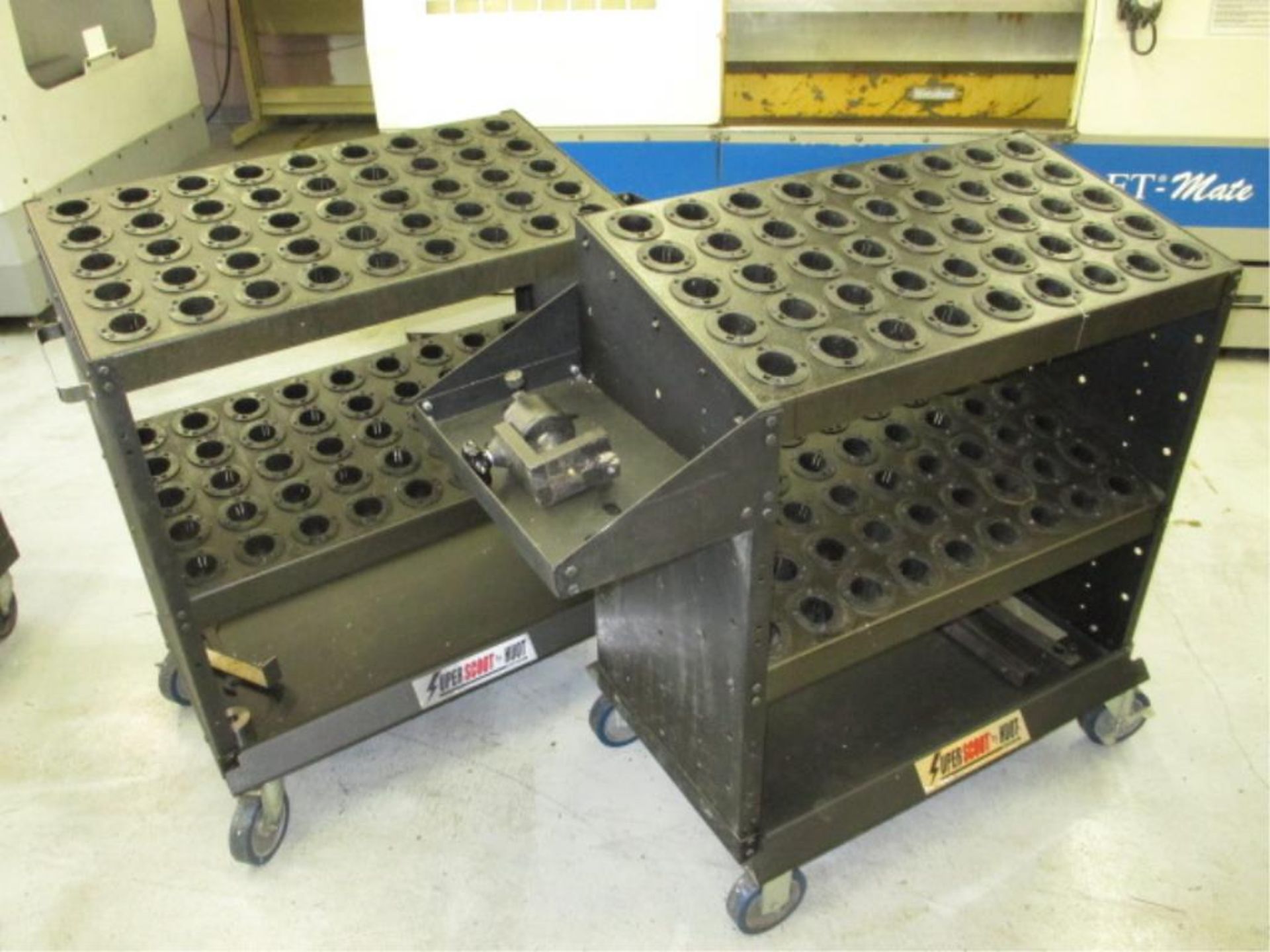 CNC Tool Cart. Huot SuperScoot Lot: (2) CNC CAT-50 Tool Cart Transports. HIT# 2205812. CNC Room.