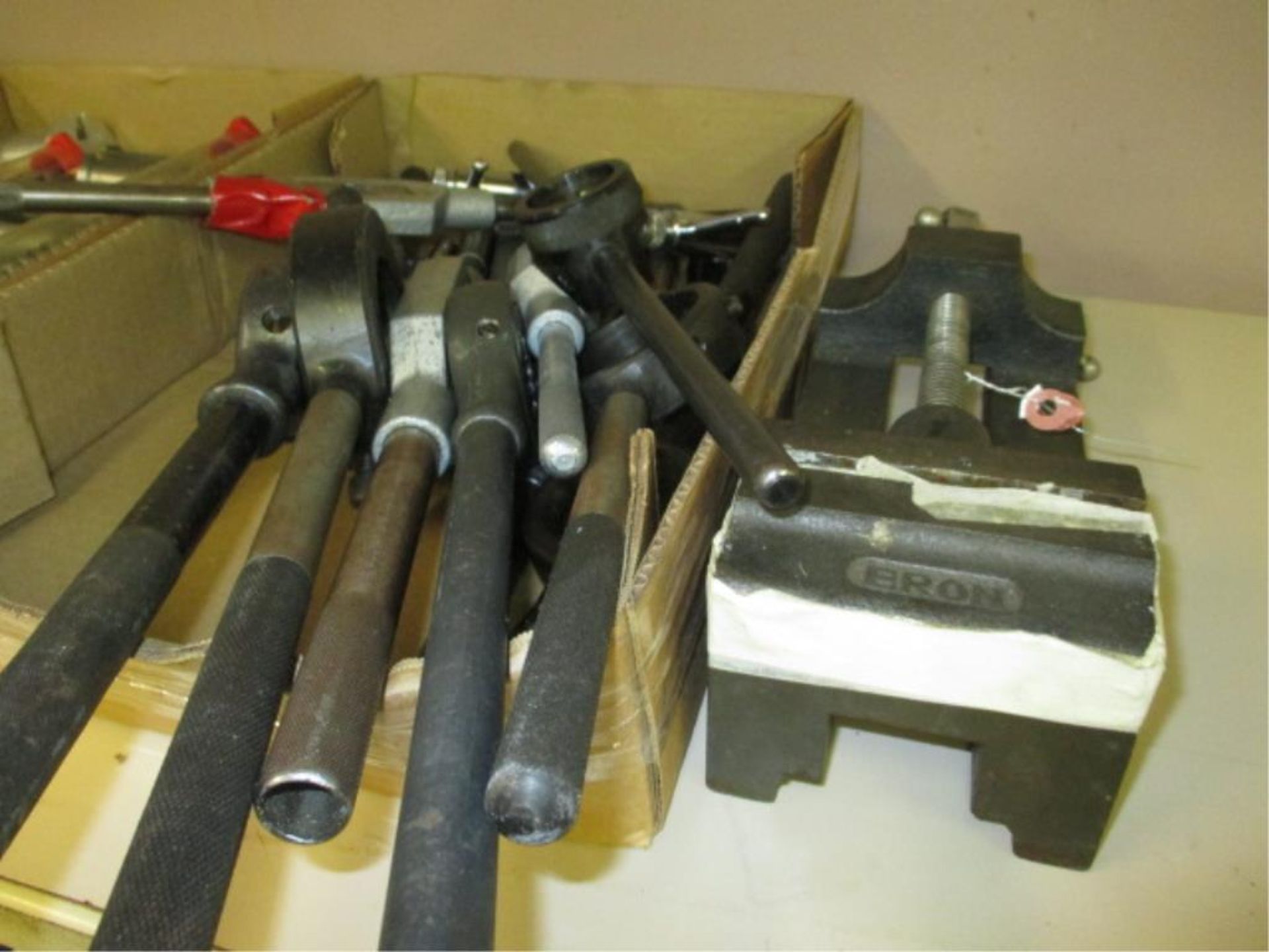 Assorted Tools. Lot: Assorted Tools. Includes: Machine Vise, Reamers, Broaches, Tap and Die Handles. - Image 4 of 4