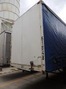 Wabash Trailer. 53' soft side , air ride, sliding tandems, tires 295/75R 22.5 60% rubber, load 20,