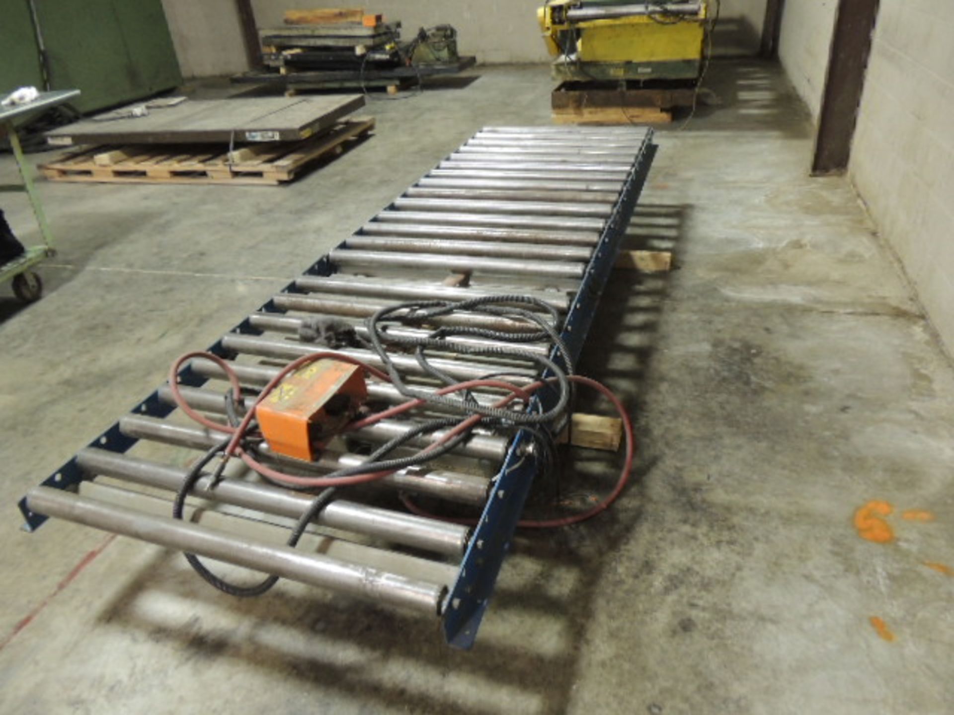 American Lift Table. 4000lb, 36"x96" table, 12'x42" conveyor w/ air brake, foot control, 480v. - Image 3 of 3
