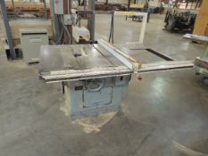 Rockwell 305 Table Saw, 12" to 14" tilting arbor saw, 49"x38" table. 480v/3ph. SN# 1576237. HIT#