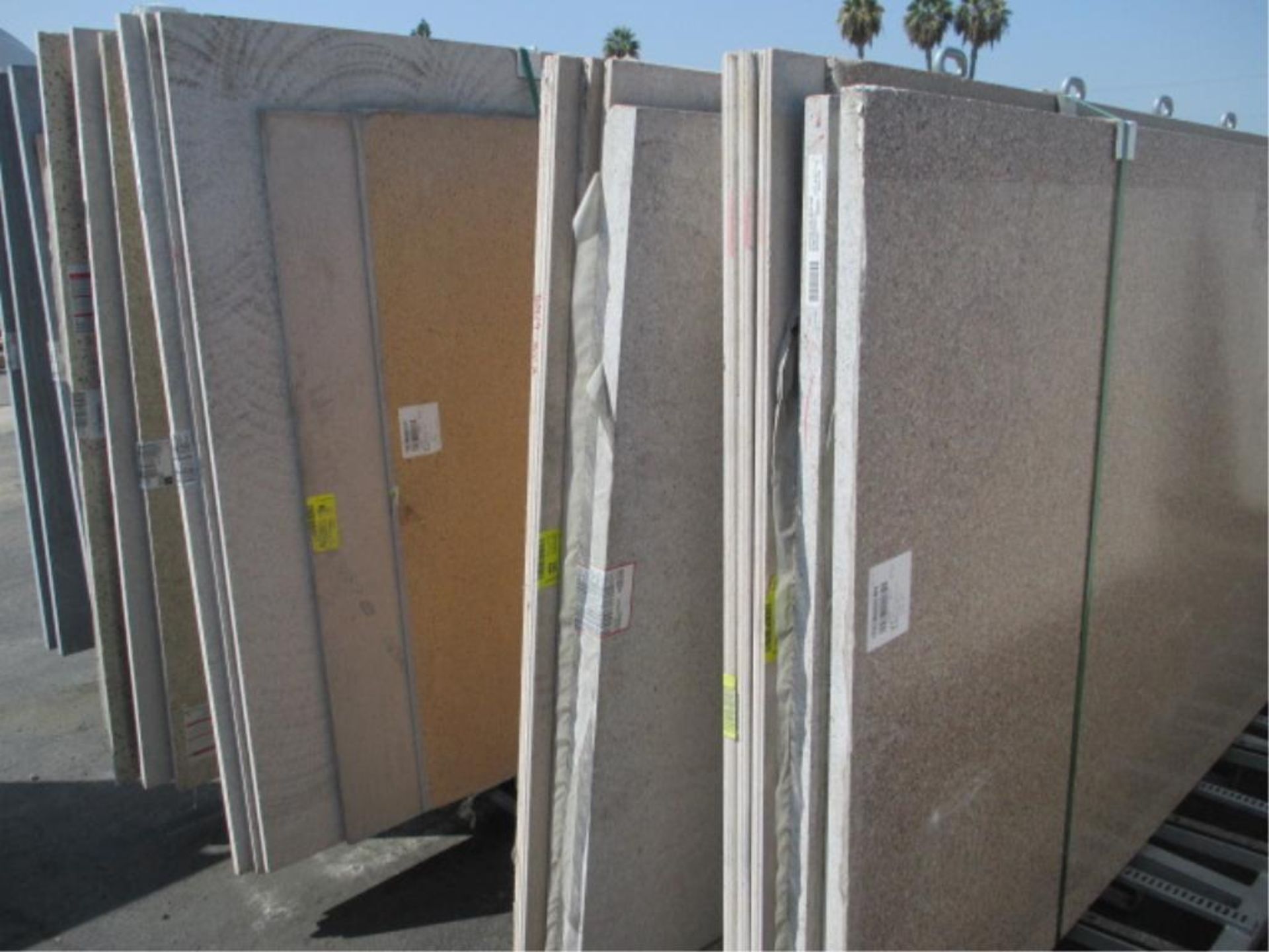 Lot: (54) Assorted Quartz Stone Slabs with (4) Wood A-Frames [metal a-frames will be replaced with - Image 4 of 5