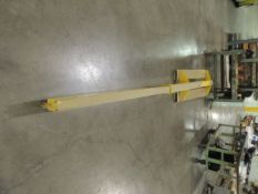 Fork lift boom, adjustable length, forks 8'. HIT# 2191816. North Warehouse. Asset Located at 100