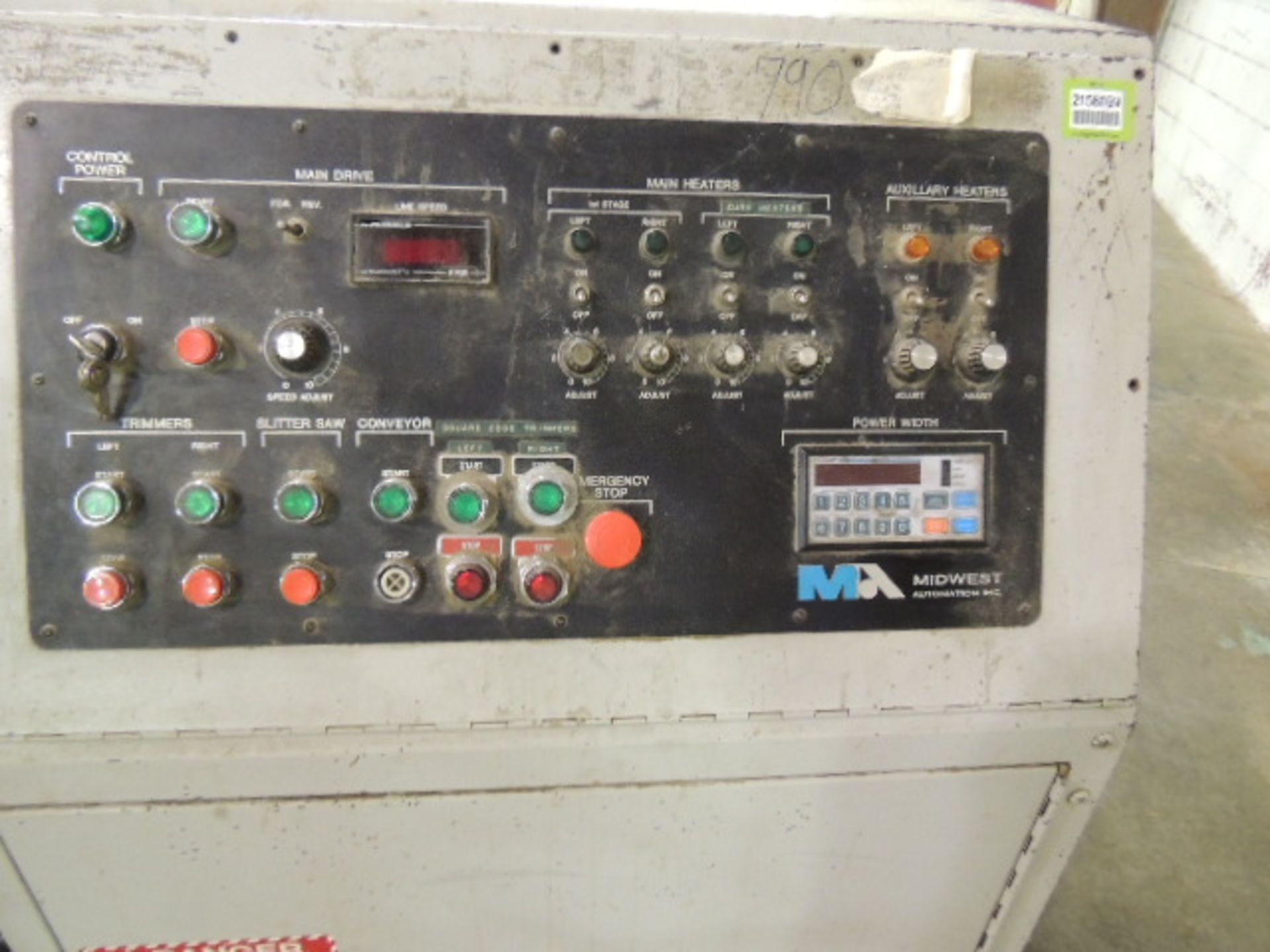 Midwest Automation SF 2180 Control panel , 460/60/3, infeed and under wrap heaters, 230/400v,60v, (