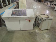 Midwest Automation AC 3125 Coving Machine. Coving unit w/ infeed conveyor, 13'x3'x38", Control