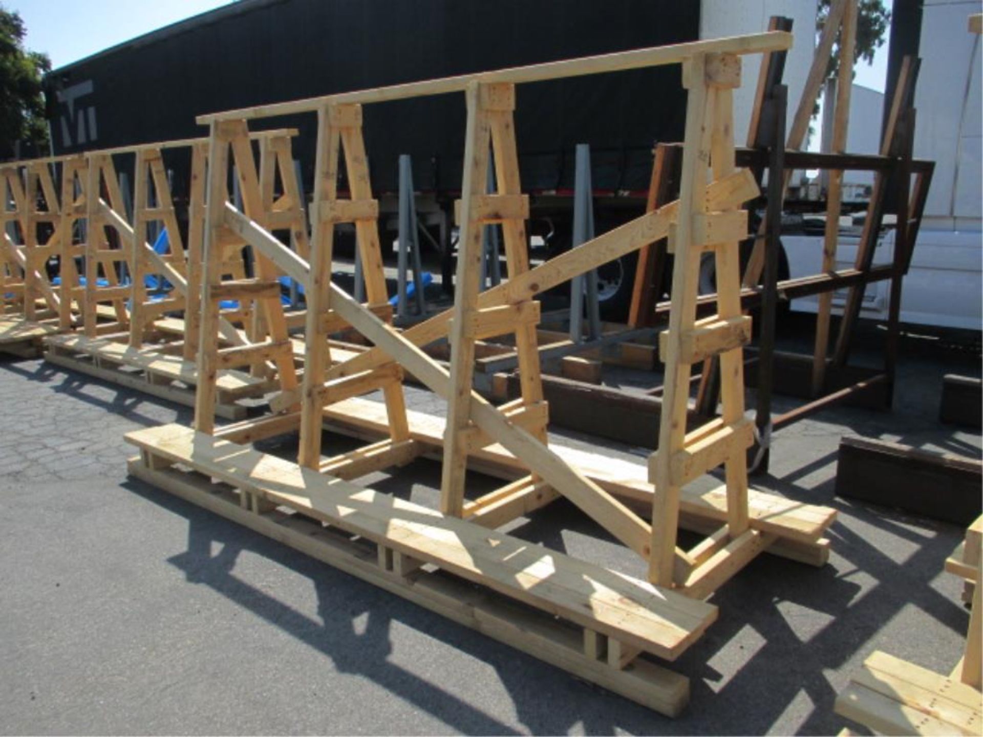 Lot: (52) Assorted Quartz Stone Slabs with (4) Wood A-Frames [metal a-frames will be replaced with - Image 5 of 5