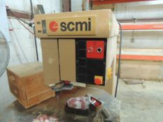 SCMI R-9 High speed pin router, 460v. Extra bits, foot pedal. SN# AA270784. HIT# 2158094.