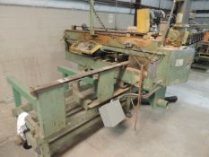 D frame miter saw w/ laser, 240v, 3ph. NEEDS REPAIR. HIT# 2158121. North Warehouse. Asset Located