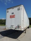 Lufkin Box Van: 1989, 53', 295/75R 22.5, 20% rubber, load 20,000lb ea. Axle, used for sawdust,