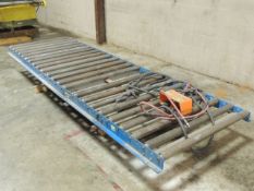 American Lift Table. 4000lb, 36"x96" table, 12'x42" conveyor w/ air brake, foot control, 480v.