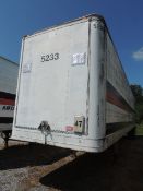 Great Dane 731TL43 Box Van: 1979, 43' box van, sliding tandem, 275/80R24.5, 30% rubber, load 20,