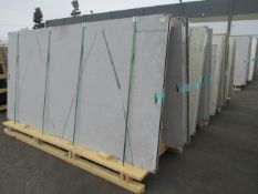 Lot: (49) Assorted Quartz Stone Slabs with (4) Wood A-Frames [Click on PDF Hyperlink Located in