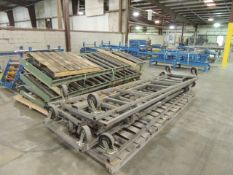 LEWCO Lot: approximately 35 LEWCO roller conveyors, 31" rollers from 5' to 10' lengths, (1) LEWCO