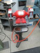 Baldor Cat.No.612R 6" Dual-Wheel Pedestal Grinder (1/3HP) s/n-W4-95. LOC: Area-22. Asset Located