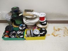 Lot: Wire ; Wire Cable ; Wire Ribbon (Contents of Area Footprint 4'Lx2'W And 3'Lx1'W). LOC: Area-5.