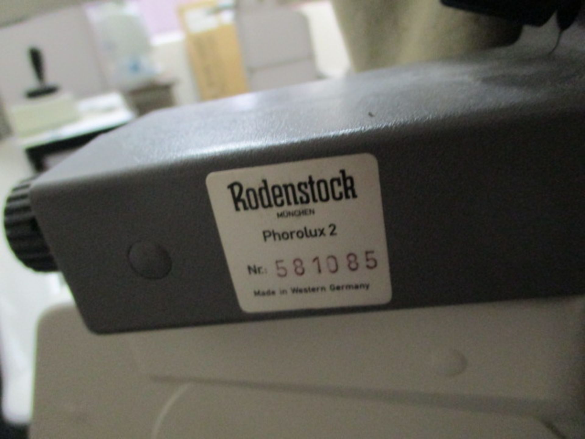 Rodenstock Phorolux2 Phoropter/Refracting Instrument s/n-581085, Mounted On Burton Dura Model- - Image 2 of 4