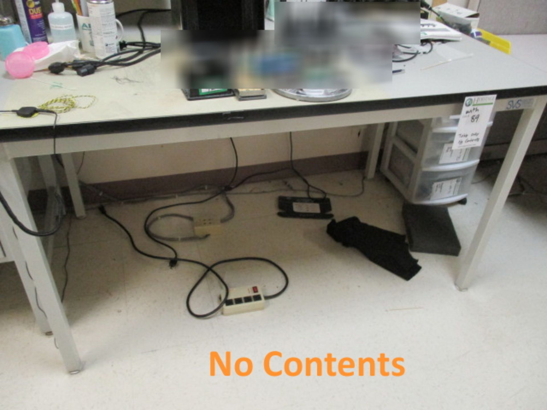 Tech Room Furniture - No Contents [Qty-2 Workbench 6'L Each With Magnifier Lamp ; SVS Table 5'L - Image 4 of 7