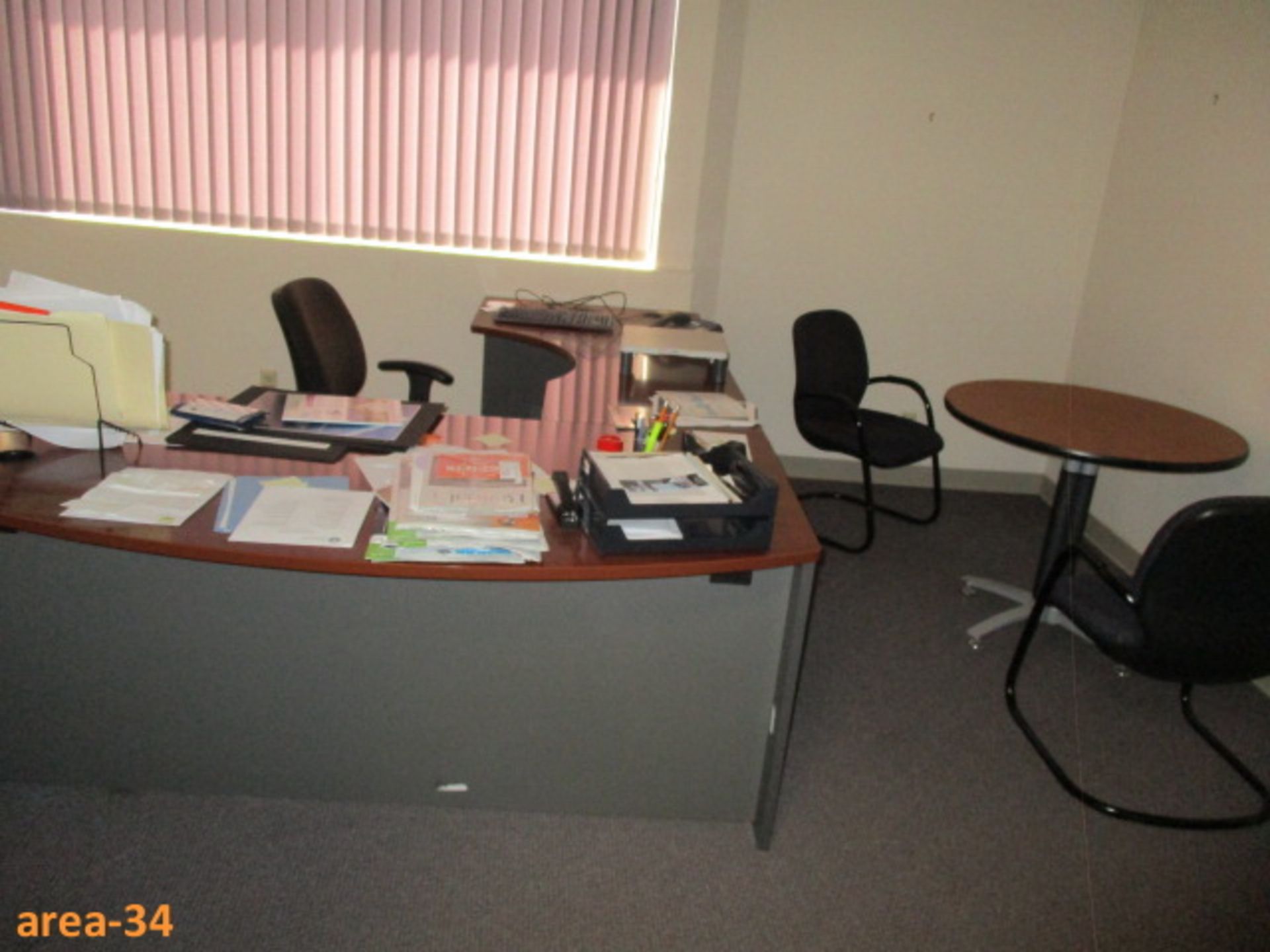 Office Furniture Without Contents (Furniture Of 6 Rooms). Consisting Of: [ Qty-1 L-Shape Wood Desk - Image 15 of 16