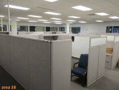 19-Total Steelcase Partition Panel Cubicle Workstations -- 65"H and 53"H Panels , Base Electrical