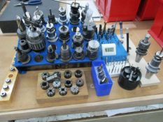 CNC Tooling/Tool Holder Set And ER Collet Set. LOC: Area-22. Asset Located At Clarity Medical