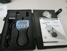 Wagner FDX-ForceTen Handheld Digital Force Gauge s/n-15836. With Power Supply ; Hook ; Operation