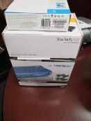 Lot: (3-Total) Computer Accessories [Trendnet TK407K KVM Switch ; StarTech #ST4300USB3 USB Hub ;