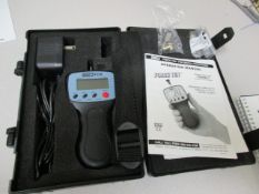 Wagner FDX-ForceTen Handheld Digital Force Gauge s/n-15839. With Power Supply ; Hook ; Operation