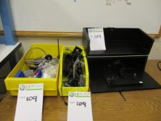 Lot: (Contents Of 2 Akro Bins) Opto-Mechanical Parts/Accessories -- Includes Qty-2 Custom ThorLabs