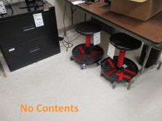 Tech Room Furniture - No Contents [Wood Desk 6'L ; Workbench 4'L Each With Magnifier Lamp ; Qty-2