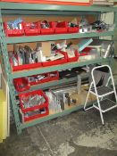 2-Bays Metal Racking With Contents [Each Bay: Qty-2 Uprights 72"Hx18"Deep ; Qty-8 Crossbeams 75"