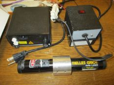 Melles Griot #05-LHR-911 He Ne Gas Laser (s/n-9362NN) And Coherent #31-2462-000 Power Supply (s/n-