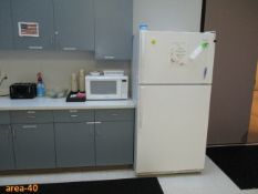 Lunchroom Appliances And Furniture. [Whirlpool Model-WRT1L1TZYW01 Refrigerator/Freezer ; Kenmore