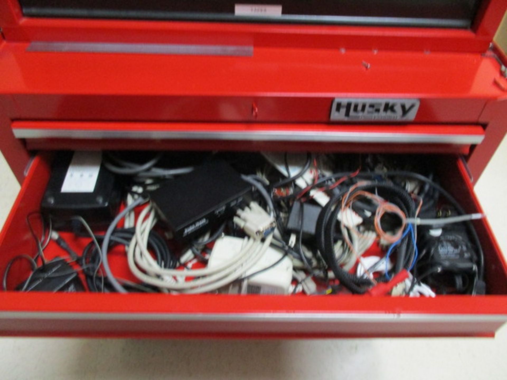 Husky Combo Tool Cart & Chest (Cart 5-Drawers ; Chest 6-Drawers) (With Misc. Hand Tools -- See - Image 5 of 13
