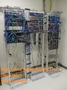 Lot: Qty-3 Instruments Racks 84"H, With 13-Total Cat5e/Cat5 Patch Panels [Total Panels: 5@64-Port