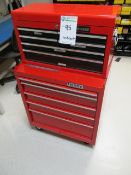 Husky Combo Tool Cart & Chest (Cart 5-Drawers ; Chest 6-Drawers) (With Misc. Hand Tools -- See