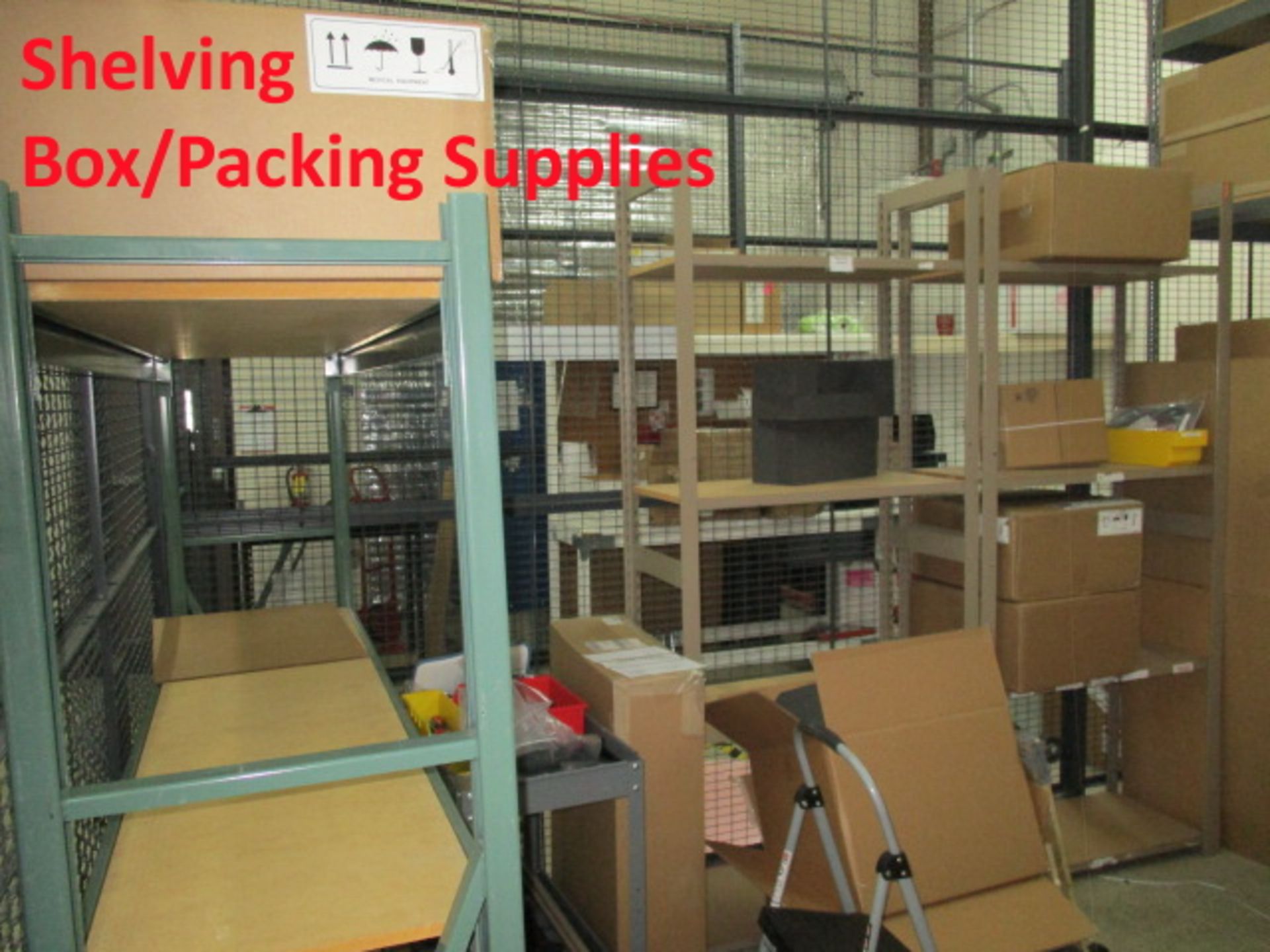 Shipping Room Furniture With Contents Of Box Packing Supplies. [Furniture: Particle-Board/Metal- - Image 2 of 4