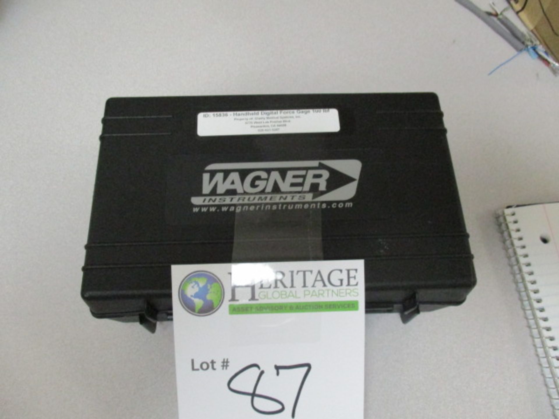 Wagner FDX-ForceTen Handheld Digital Force Gauge s/n-15836. With Power Supply ; Hook ; Operation - Image 2 of 3