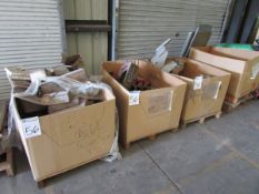 Lot: (4) Pallets of Assorted Spare Parts. Westfalia Centrifuge Connection Housings, Compressor