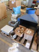 Lot: (5) Pallets of Assorted Spare Parts. To Include Ventilation Hood, Stahlin Electrical