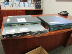 Lot: Assorted Ethernet Switches, Routers and Accessories. To Include (1) HP ProLiant DL360