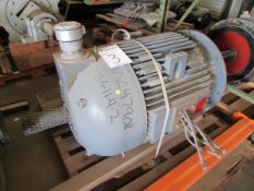 GE 80HP AC Motor. 1800 RPM, 405TD FRAME, 460 VAC, TEFC ENCLOSURE, 1.15 SERVICE FACTOR, 95.4 PCT