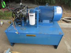 World High Torque Design C WWHT30-18-286TC 60HP Electric Hydraulic Power Unit 1770RPM, 230/460V,