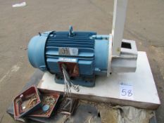 WEG 05036ET3E326TSC-W25 50HP Electric Motor 3550RPM, 230/460V, 112/56A, 60Hz, 3PH. SN# 1022999761.